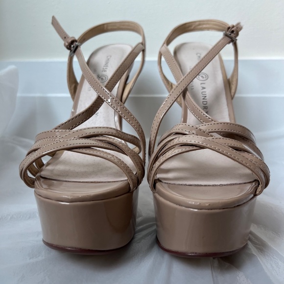 Chinese Laundry Women's Teaser2 Tippy Top Nude Heels Size EU 38.5/US 8 (GUC) - Picture 12 of 14